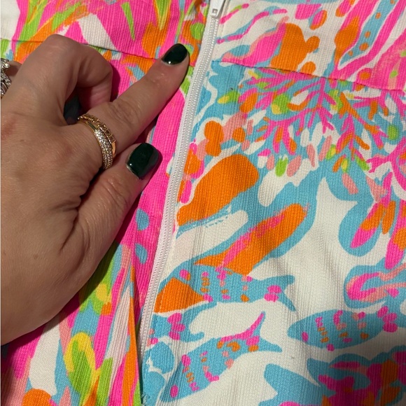 Lilly Pulitzer Marigold Skort Resort White Scuba to Cuba Sz 12 Like New - Picture 4 of 8